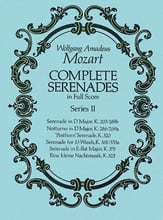 Complete Serenades, Series No. 2 Orchestra Scores/Parts sheet music cover